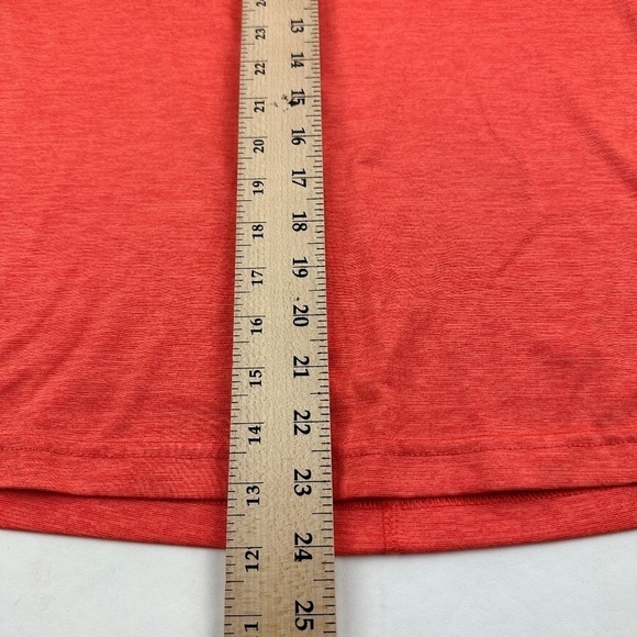 Athletic Works Tshirt Womens Large Orange Round Neck Rolled Sleeve - Picture 5 of 7